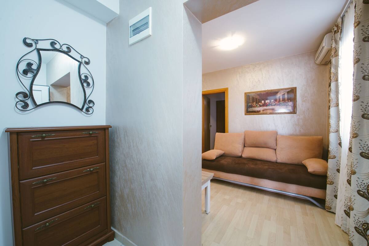 comfort apartment, 1 bedroom, non smoking, kitchen | desk, iron/ironing board, free wifi