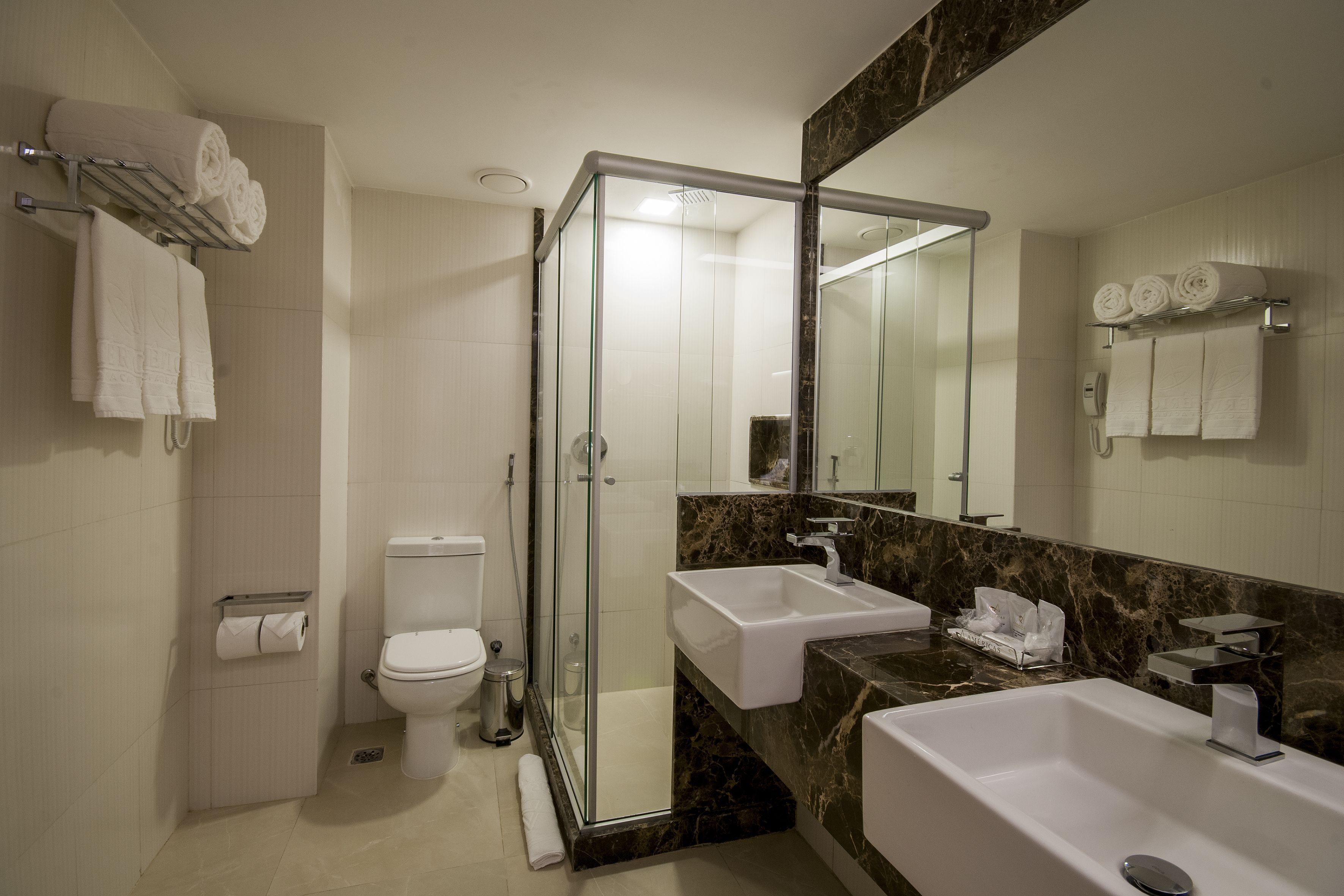 luxury twin room, 2 single beds | bathroom | shower, rainfall showerhead, free toiletries, hair dryer