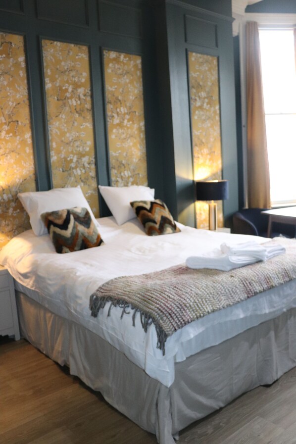 Superior Double Room | Hypo-allergenic bedding, memory foam beds, individually decorated - Rooms on The Prom (Cheltenham)