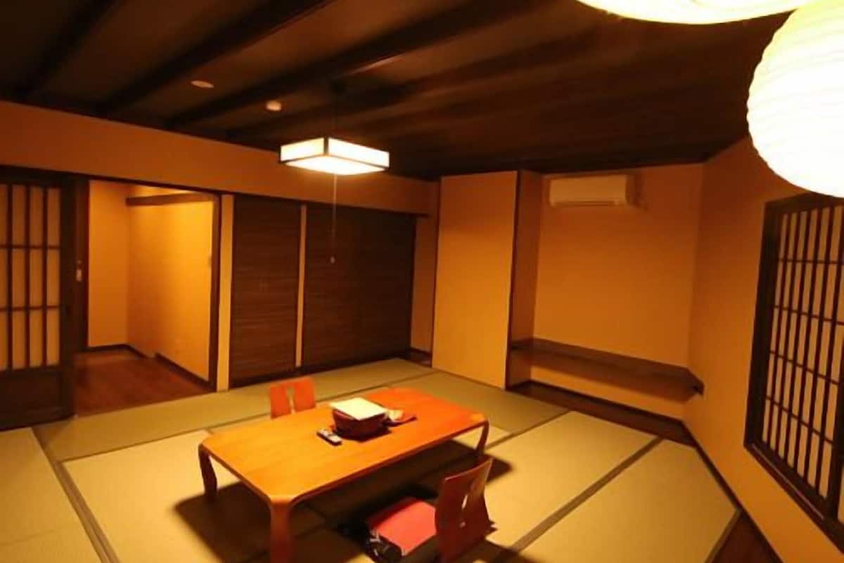 Japanese 12 Tatami Modern Room with Shared Bath | In-room dining