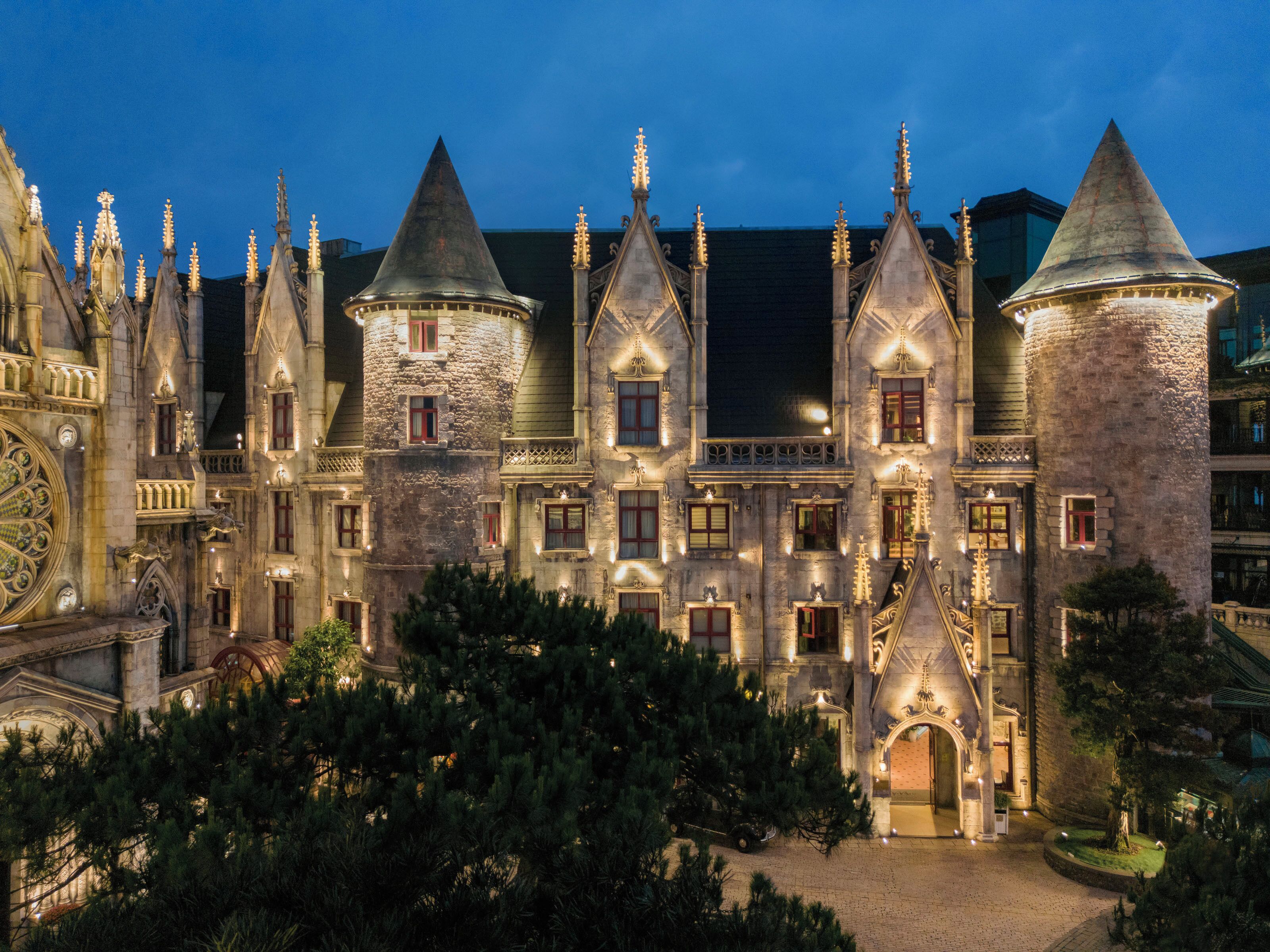 front of property – evening/night