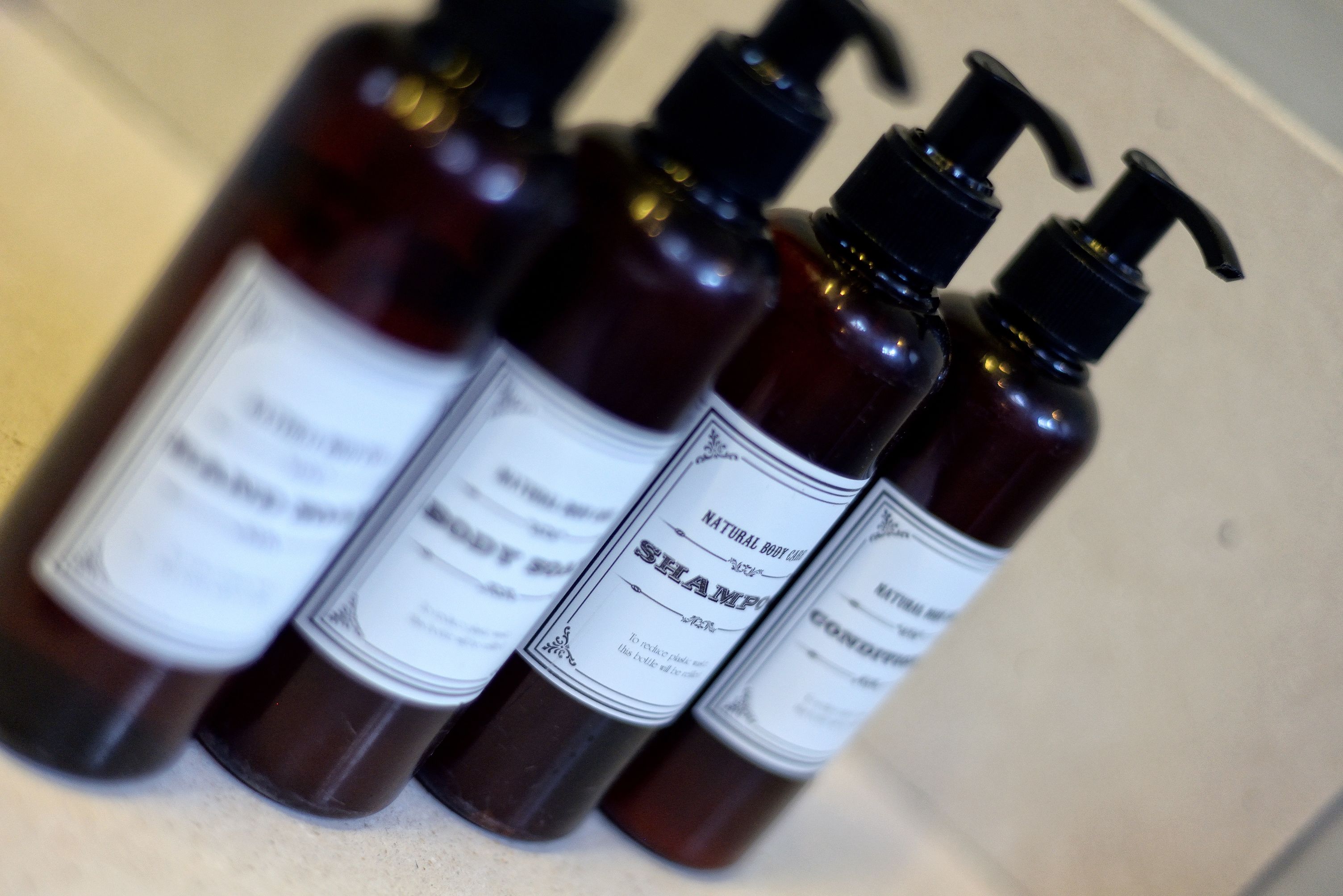 shower, free toiletries, towels