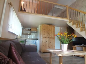 Familien-Loft, 1 Doppelbett und Schlafsofa, Kochnische