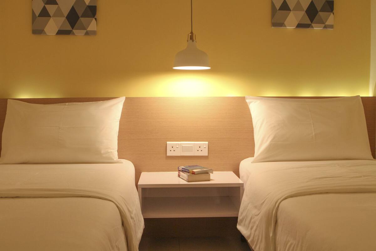 Free WiFi, bed sheets