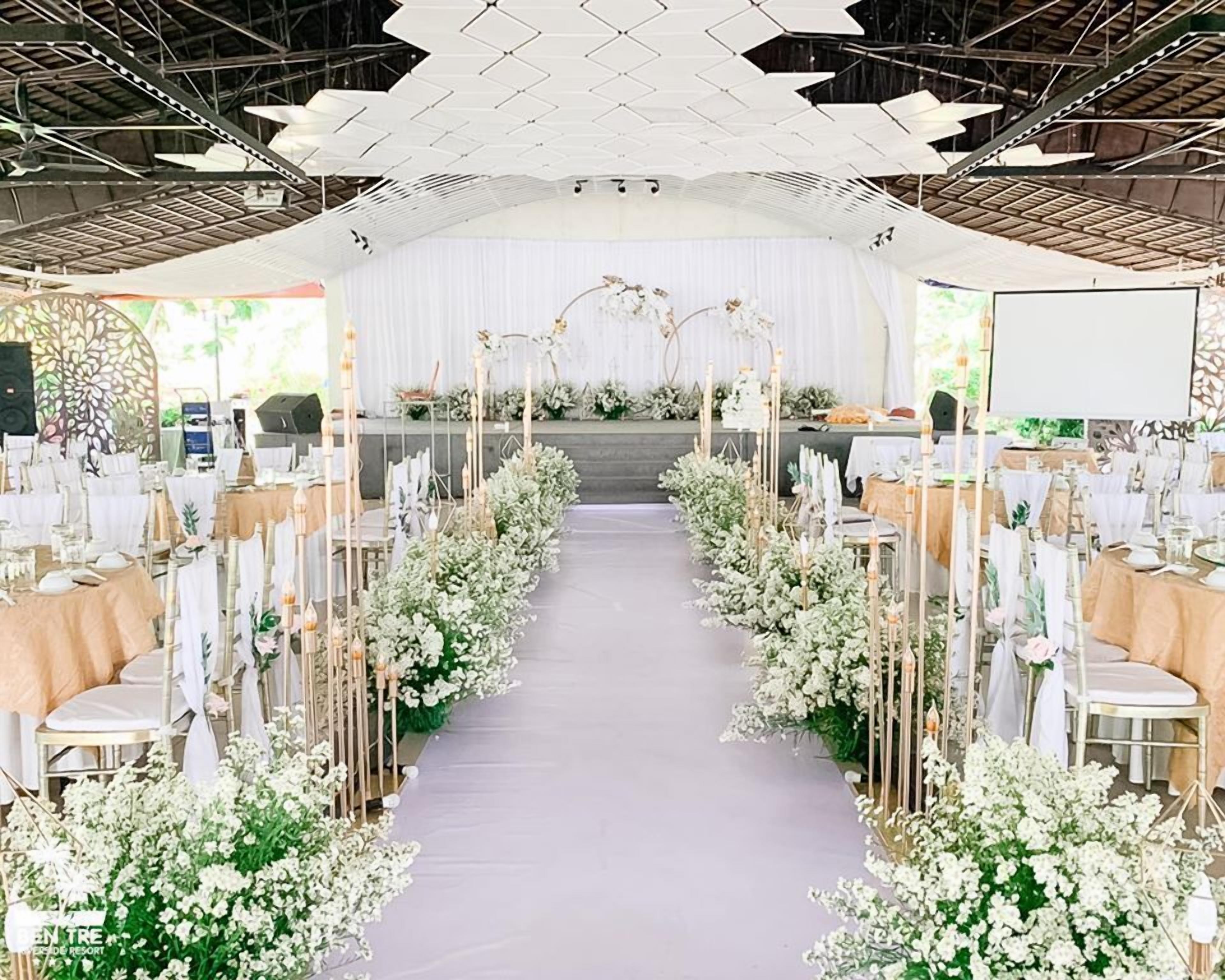 outdoor wedding area