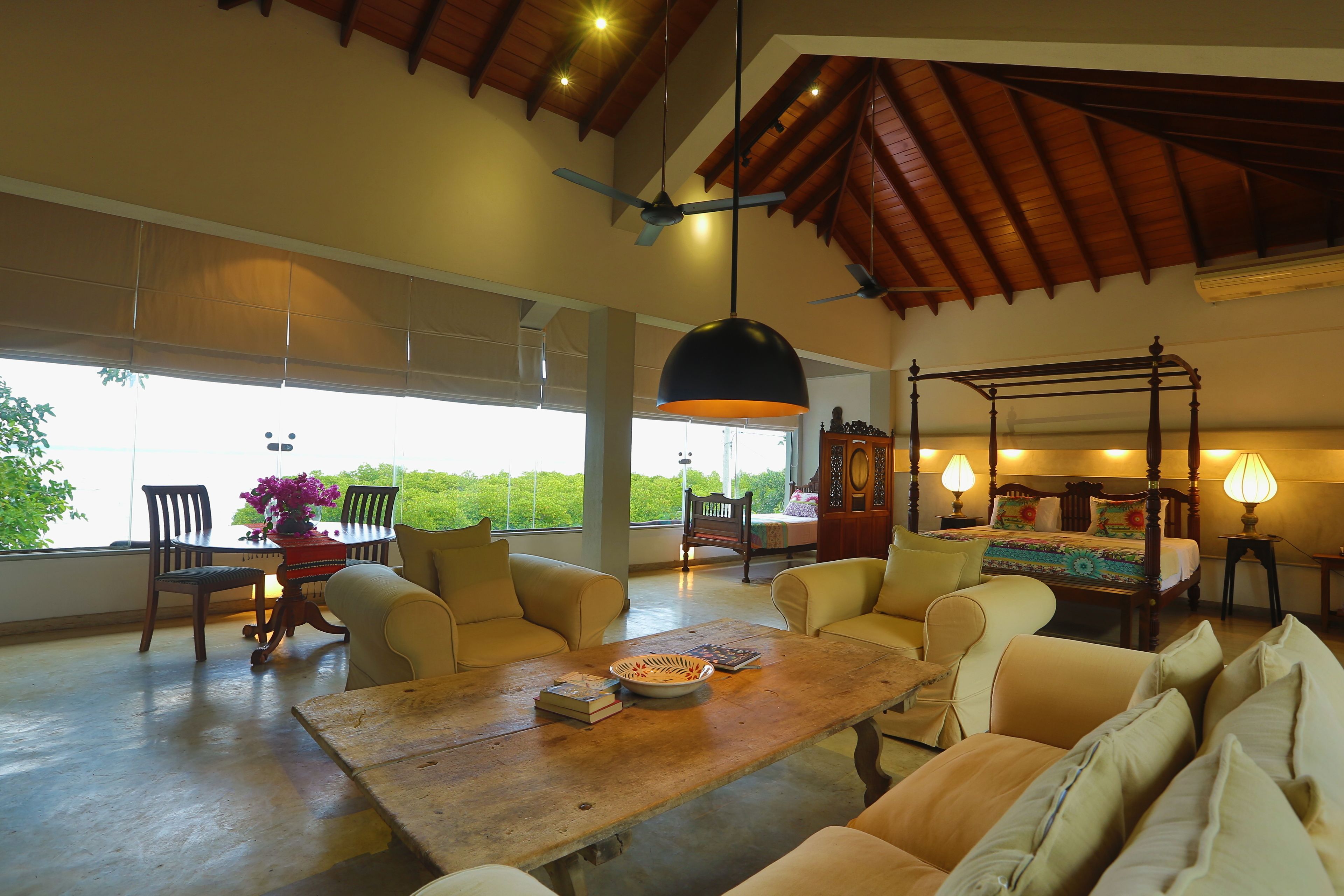 Suite, Lagoon View | Living area | Flat-screen TV