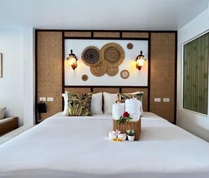 Studio, Private Pool, Partial Ocean View | 1 bedroom, in-room safe, desk, iron/ironing board