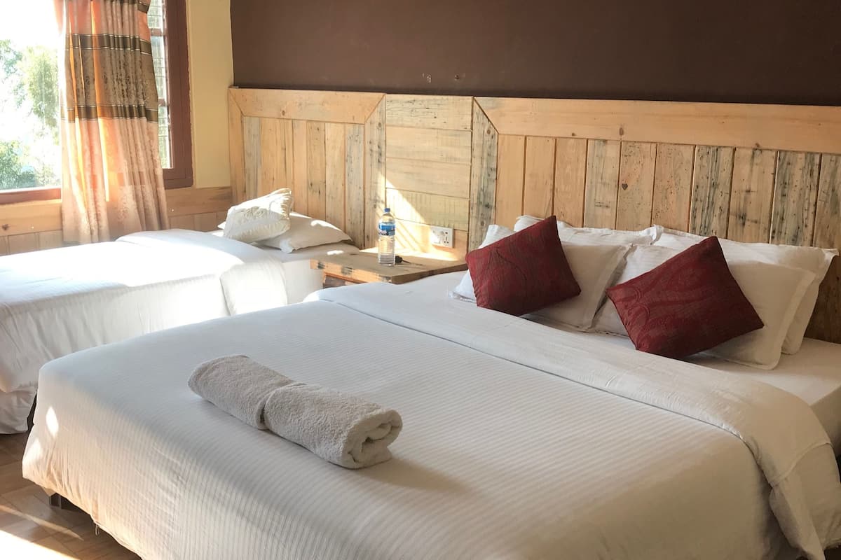 family double room single use, 1 bedroom, city view, garden area | premium bedding, in-room safe, free wifi