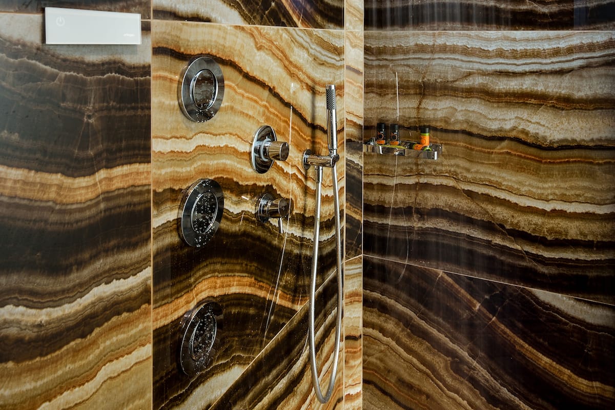 maisonette | bathroom | shower, free toiletries, hair dryer, bathrobes