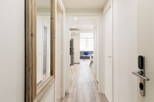 Superior Apartment, 2 Bedrooms, Terrace | Living room | 43-inch Smart TV with digital channels