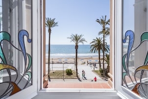 Deluxe Apartment, 3 Bedrooms, Sea View, Beachfront (Paseo de la Ribera 44) | View from room