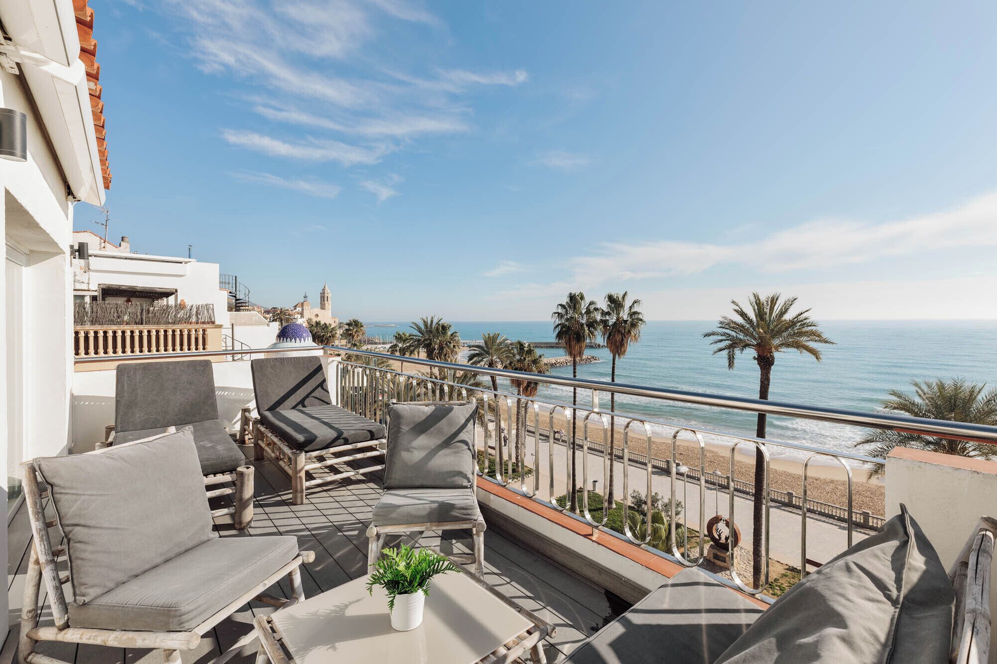 Penthouse Panoramic - 2 sovrum - havsutsikt - mot vattnet (Paseo de la Ribera 44) | Terrass/Patio