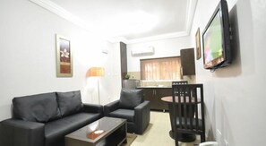 En 32-tommers LED-TV med Parabol-TV samt TV