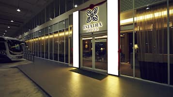 Front of property – evening/night