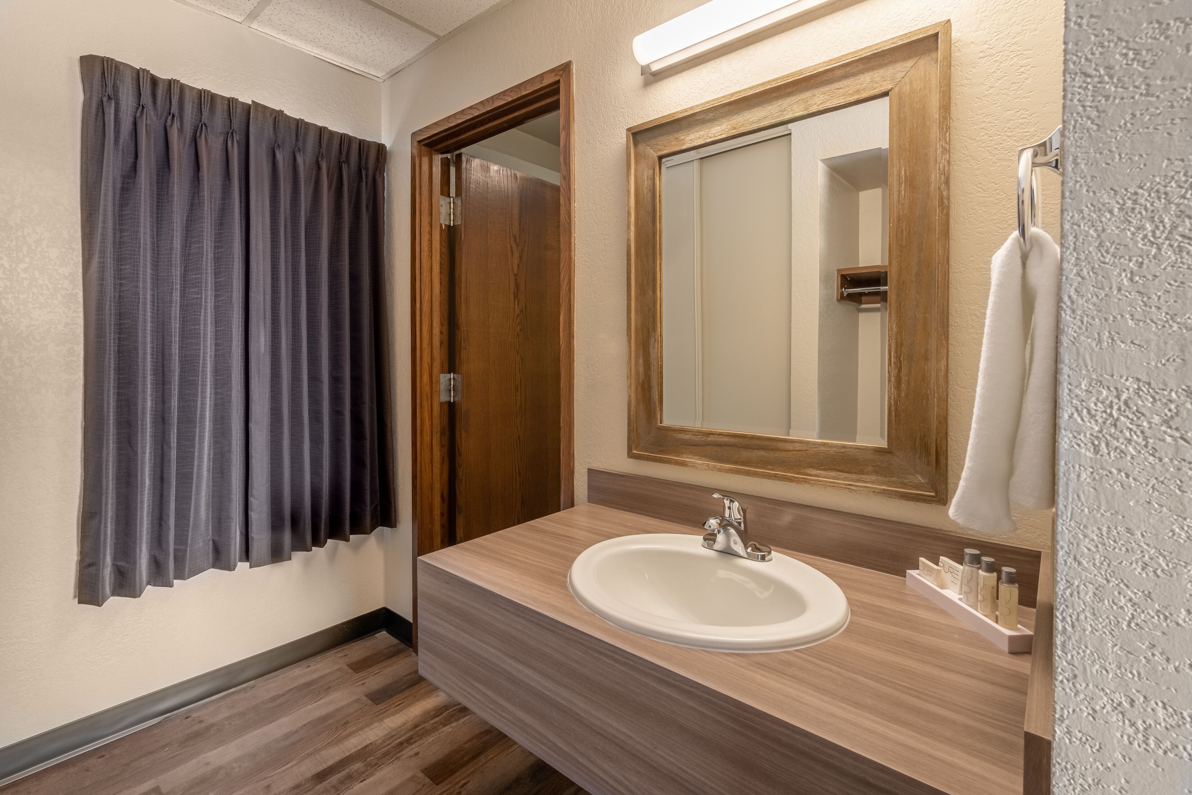 standard single room, 1 queen bed | bathroom | combined shower/bathtub, free toiletries, hair dryer, towels