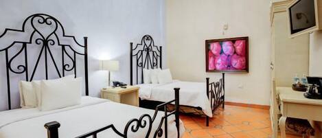 Standard Room, 2 Double Beds | Premium bedding, down comforters, pillowtop beds, in-room safe