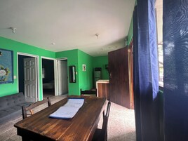 Family Apartment, 2 Bedrooms | Living area | 32-inch flat-screen TV with satellite channels, TV