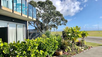 Premium Studio, 1 King Bed, Patio, Partial Sea View | View from room
