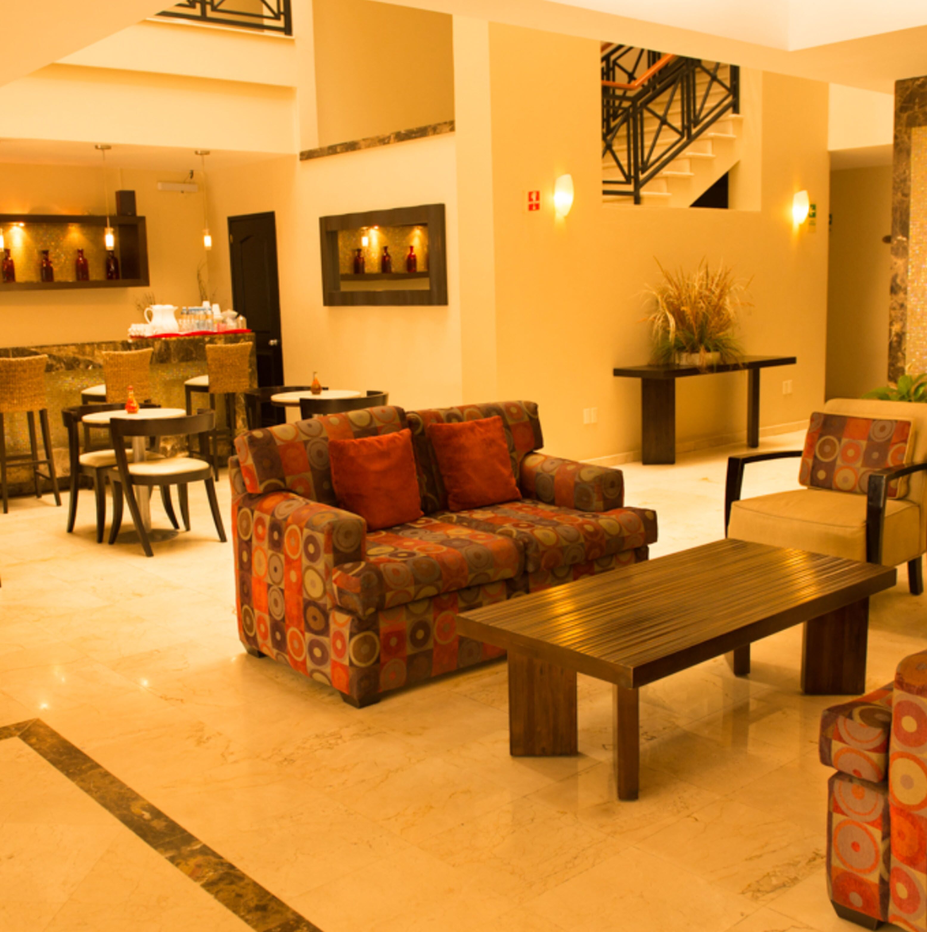 Sala de estar en el lobby
