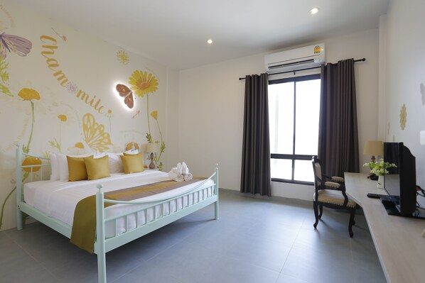 Chambre Deluxe double | Décor unique, lit d’appoint (supplément), accès au Wi-Fi (inclus)