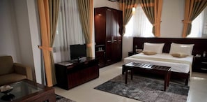 Minibar, in-room safe, desk, blackout drapes