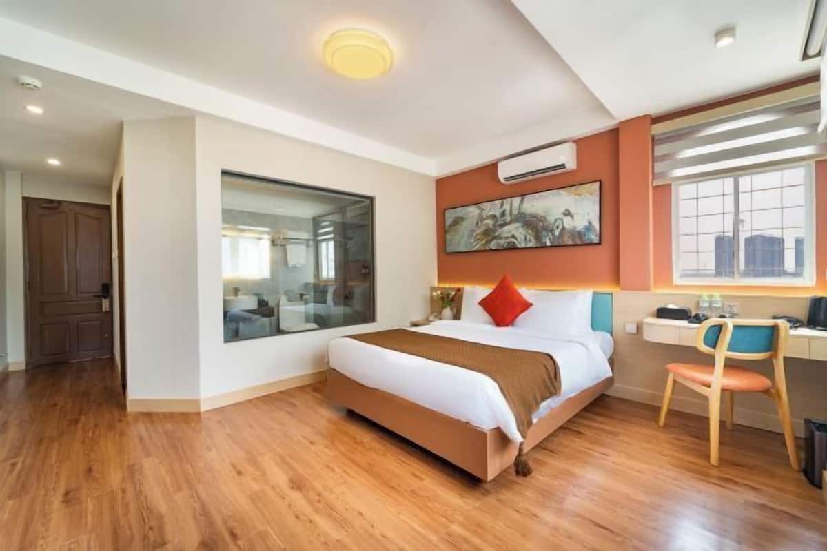 Ropa de cama de alta calidad y minibar