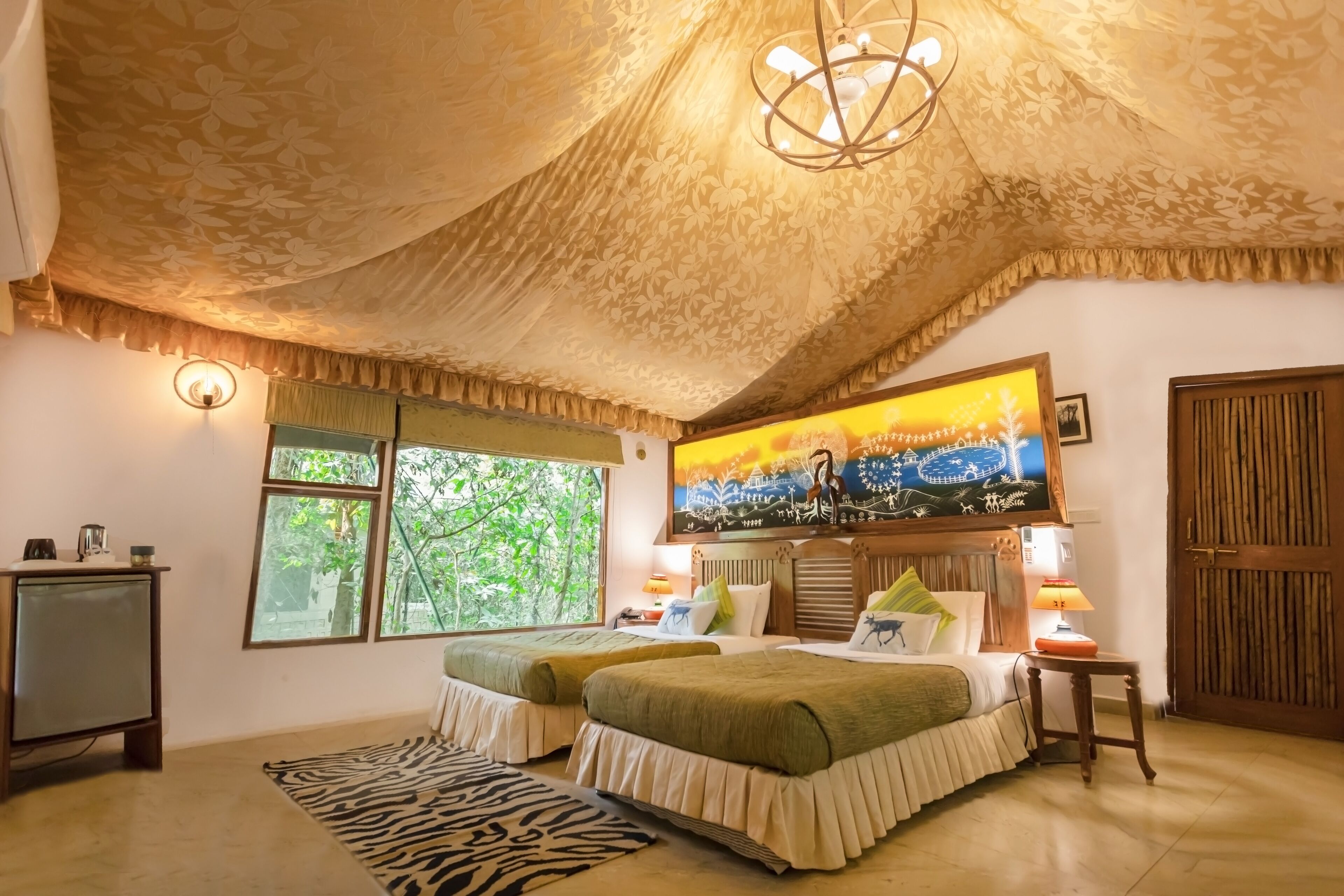 Luxury Safari Tent | 1 bedroom, Frette Italian sheets, premium bedding, minibar