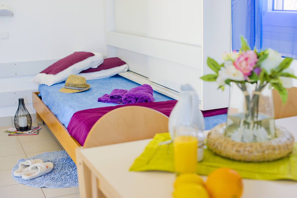 1 bedroom, WiFi (free), bed sheets