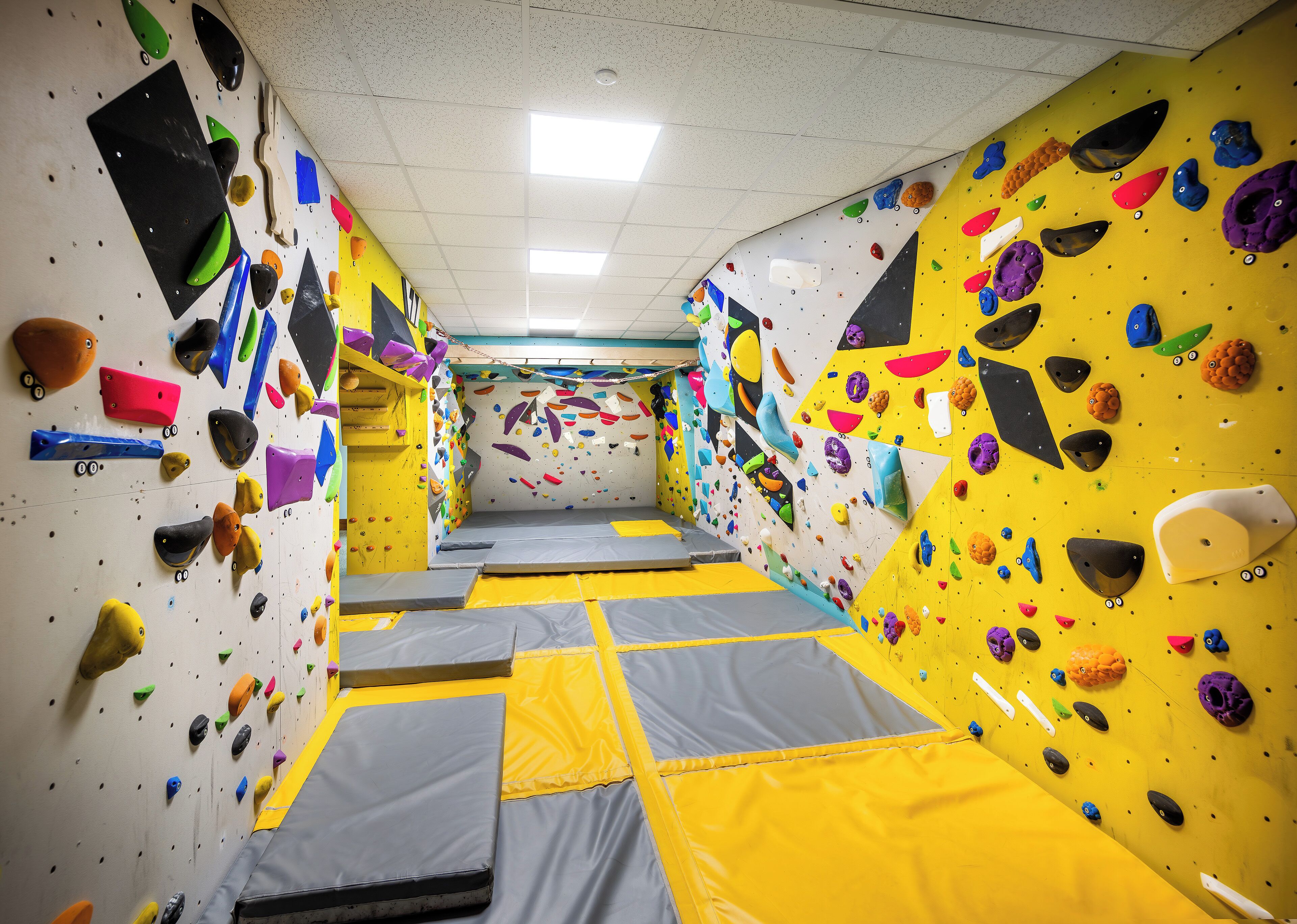 rock climbing wall – indoor