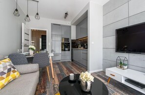 Living area - P&O Apartments Mokotów (Warsaw)