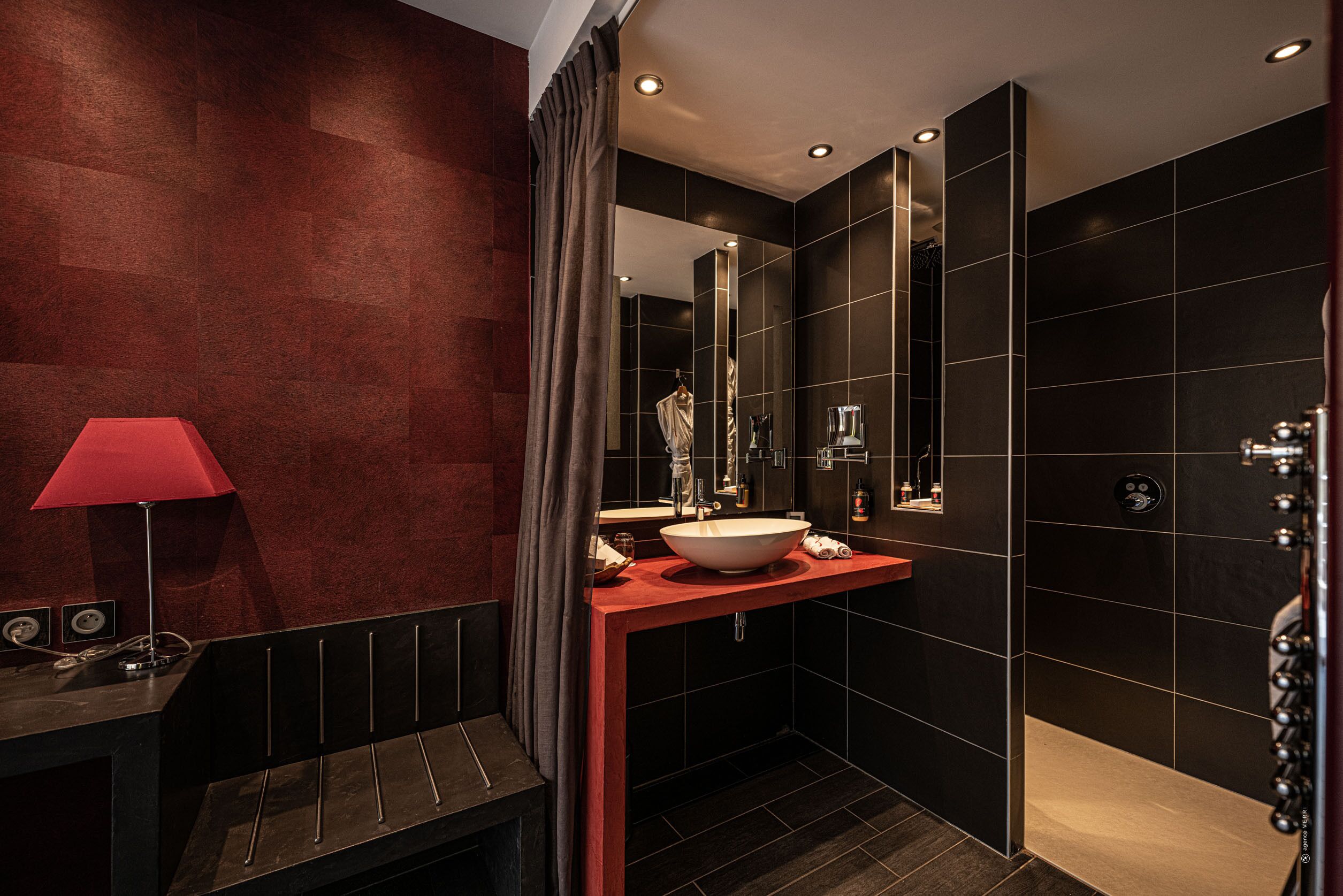 deluxe room, accessible | bathroom | shower, free toiletries, hair dryer, dressing gowns