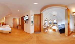Panoramic Suite | Desk, soundproofing, free WiFi, bed sheets - Hotel Liebesglück - Genießen zu zweit (Winterberg)