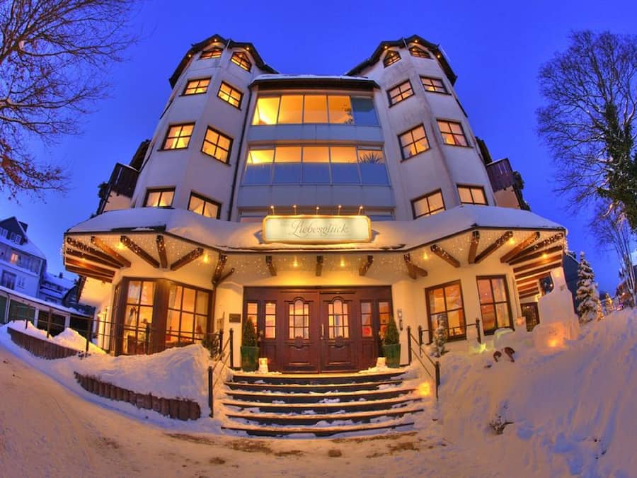 Front of property – evening/night