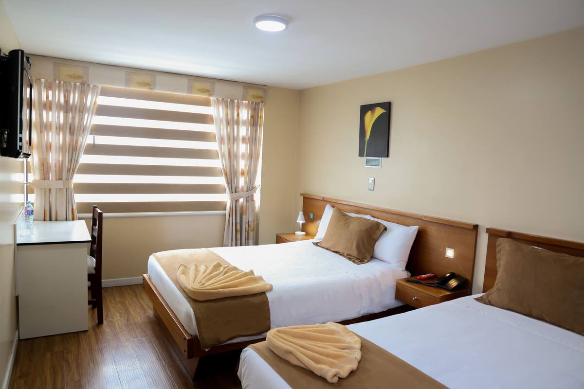 Double Room | Premium bedding, in-room safe, desk, laptop workspace