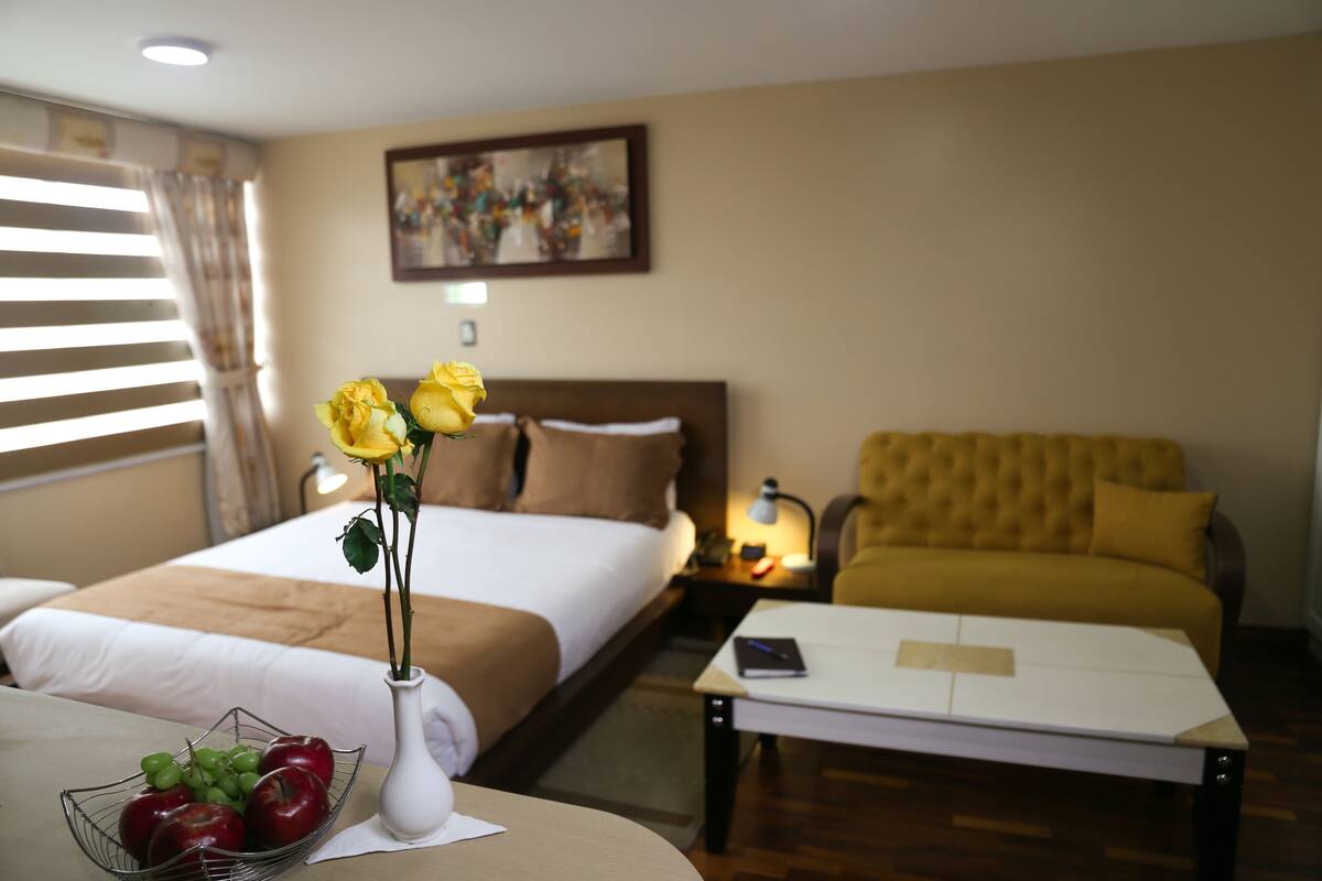 Suite | Premium bedding, in-room safe, desk, laptop workspace