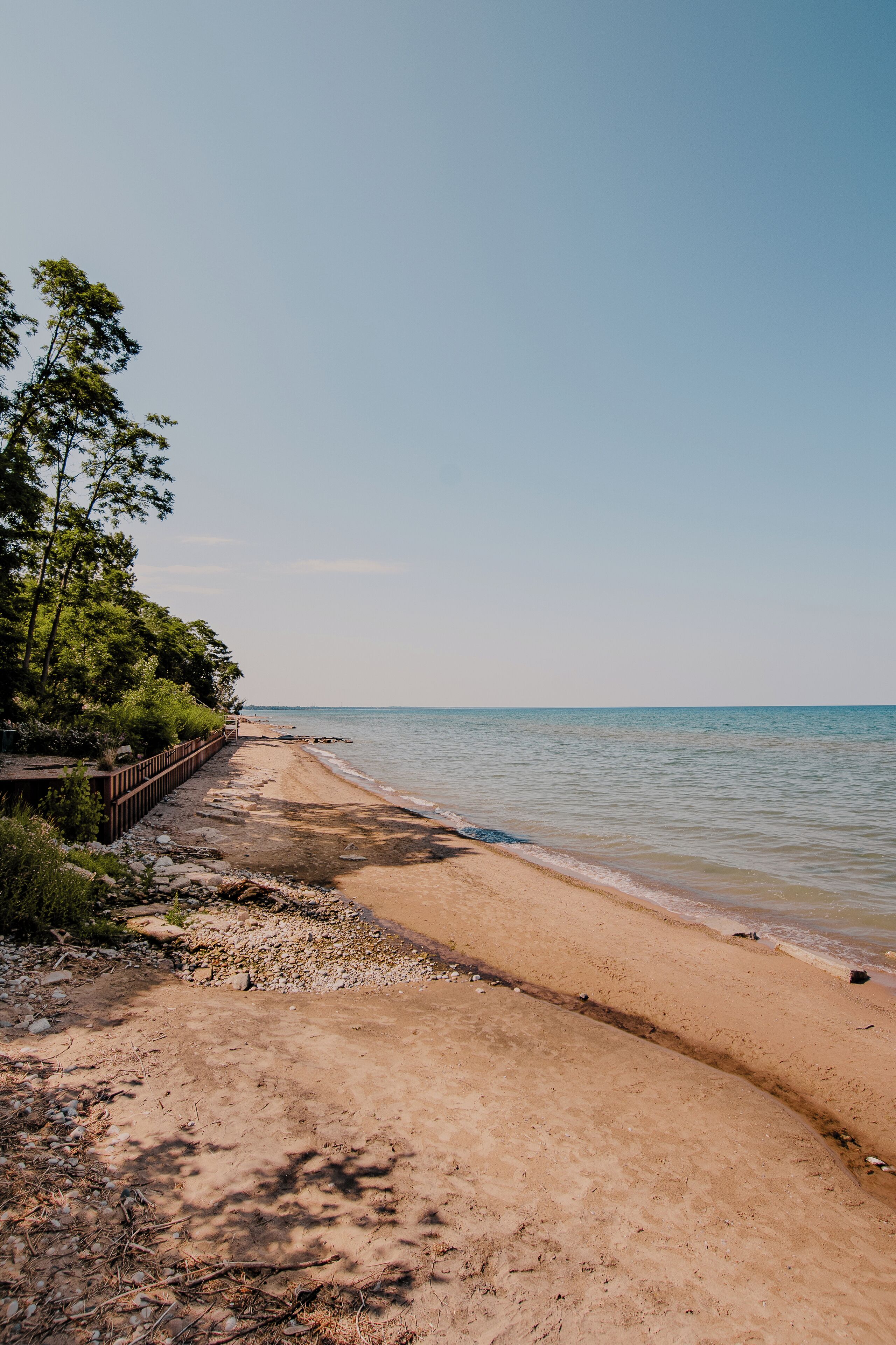 private beach nearby
