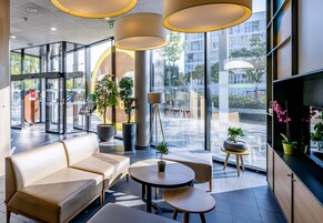 Sala de estar en el lobby