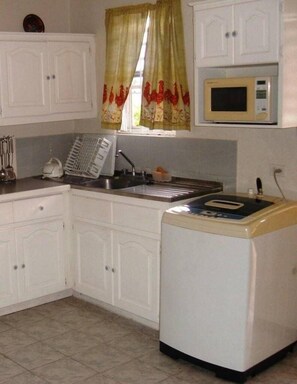 Appartement, 1 slaapkamer (Apartment 1) | Privékeuken | Een koelkast, een microgolfoven, een kookplaat