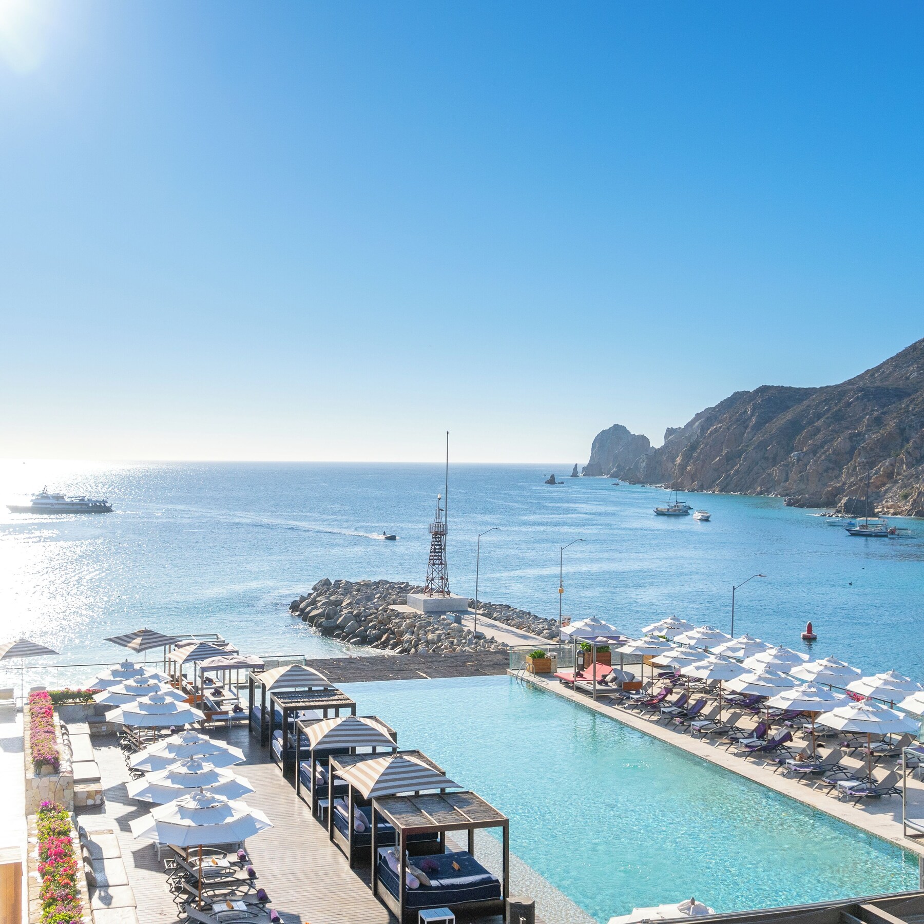 2 outdoor pools, pool umbrellas, sun loungers