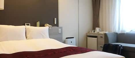 Chambre double, non-fumeur | Bureau, accĂšs au Wi-Fi (inclus), literie fournie