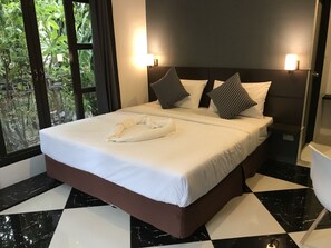 Deluxe Double Room | Free minibar items, in-room safe, desk, blackout drapes