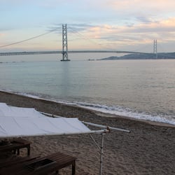 Private beach