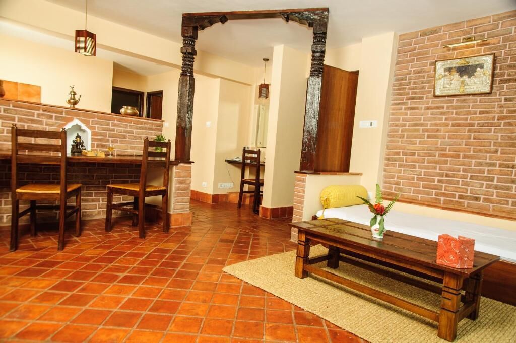 premium studio suite, 1 double bed, ensuite, mountain view | living room