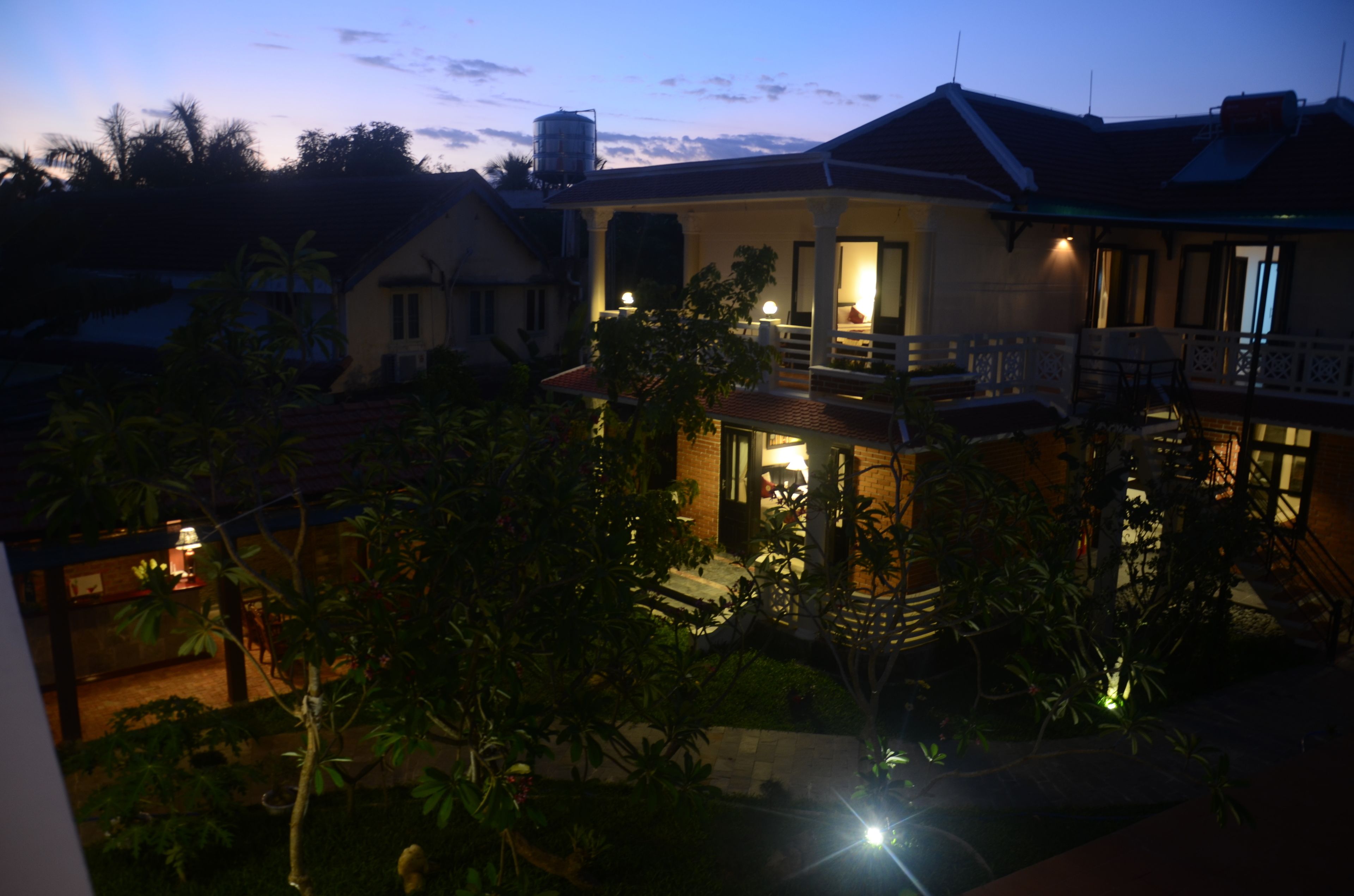 front of property – evening/night