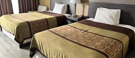 Double Room, 2 Double Beds | Desk, iron/ironing board, free WiFi, bed sheets