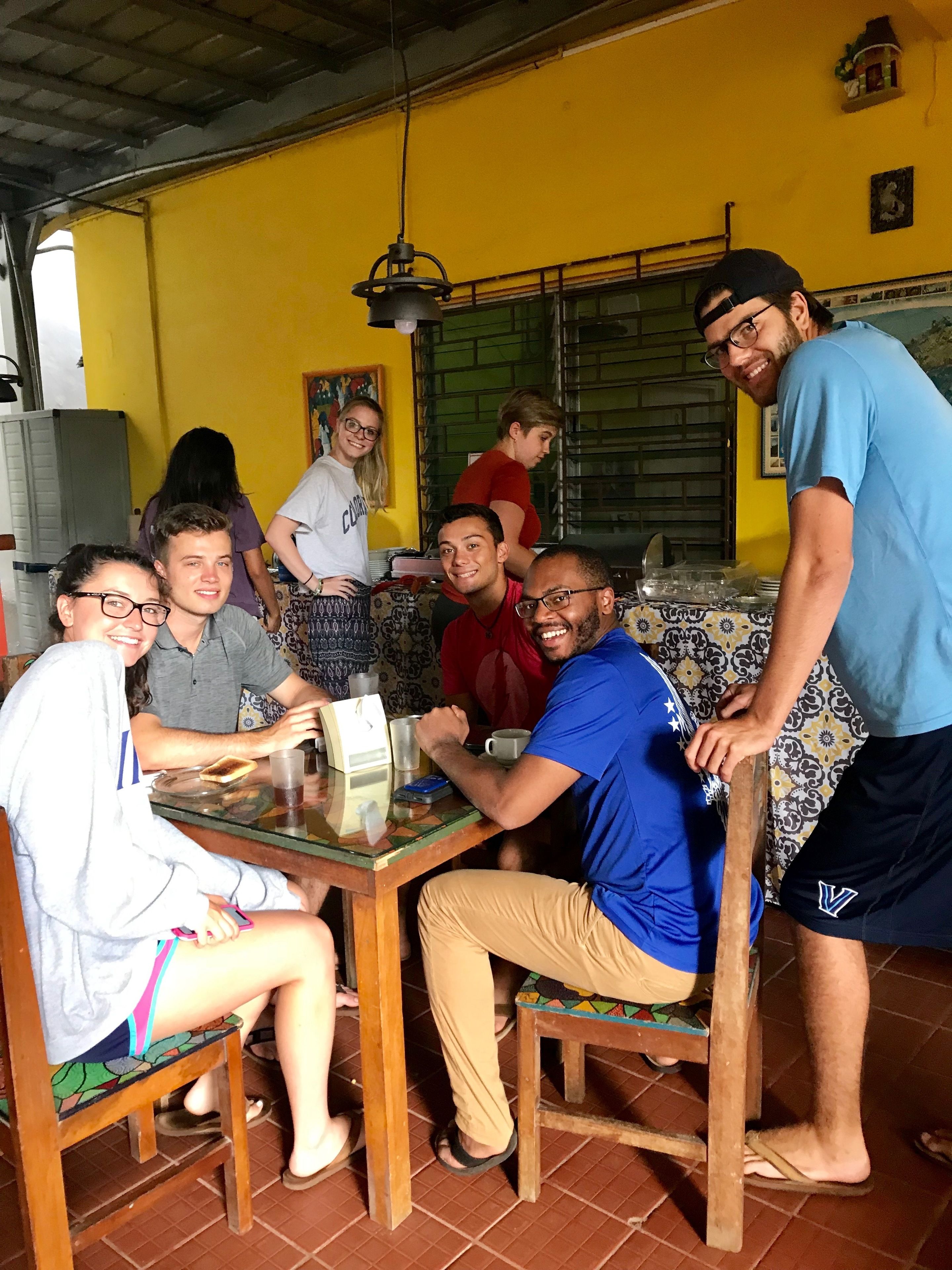 daily english breakfast (usd 7.00 per person)