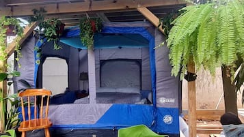 Comfort Tent, Shared Bathroom, Garden Area | In-room safe, free WiFi, bed sheets