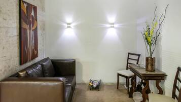 Área de estar no saguão