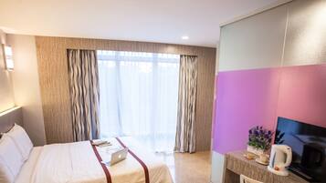 In-room safe, soundproofing, iron/ironing board, rollaway beds
