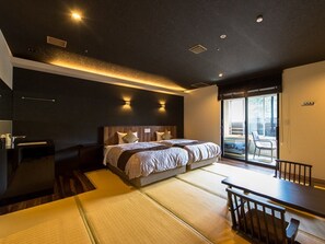 傳統客房, 吸煙房 (with Half Open-Air Bath) | 隔音、免費無線上網